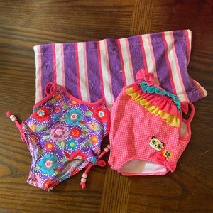 Build a Bear Swimsuits and towel
